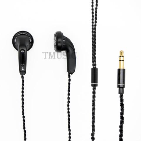 HiFi Bass Earphones Flat Head In-Ear HiFi Earphone Beryllium Diaphragm Wired DJ Earbuds ► Photo 1/4