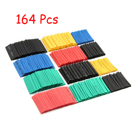 70/127/164/328/530PCS Heat Shrink Tubing Polyolefin Electrical Wrap Wire Cable Sleeves PE Insulation 2:1Shrinkable Tube ► Photo 1/6