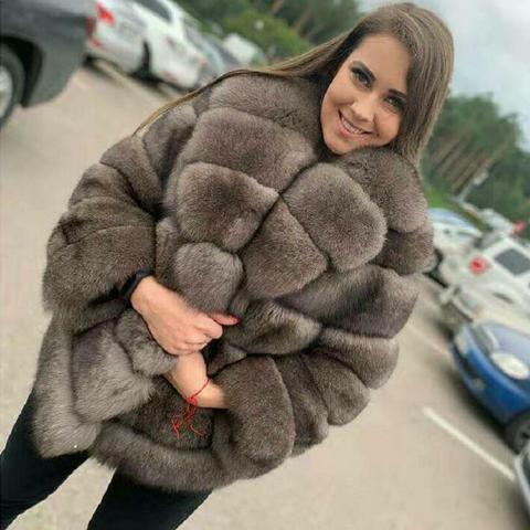 2022 Real Fox fur coat women Vest Detachable Transform removable Fashion Luxury Thick Warm Coat Jacket Solid Fur ► Photo 1/6
