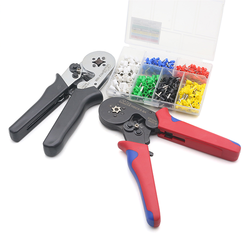 AWG23-10 0.25-6mm2 Terminal Crimping Tool Bootlace Ferrule Crimper Cord Wire End Sleeves HSC8 6-4 ► Photo 1/6