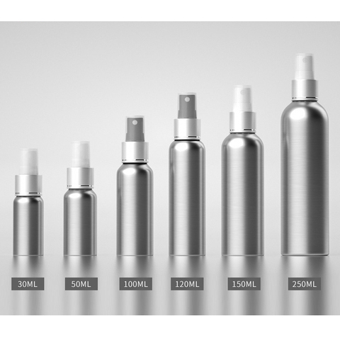 30ml/50ml/100ml/120ml/150ml/250ml Aluminum Empty Spray Bottle Mini Travel Refillable Perfume Cosmetic Container Sprayer Atomizer ► Photo 1/6