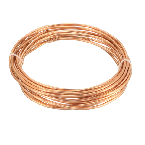 uxcell 1pcs 5m/16Ft Refrigeration Capillary Pipe Tubing 1.6mm 2mm 2.2mm 2.5mm 3mm 3.5mm 4mm 5mm OD Copper Tubing Coil Tube ► Photo 1/1