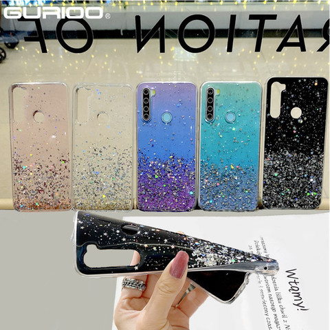 Glitter Clear Bling Case For Xiaomi Redmi 9A 9C 8A 7A 6A 5A 5Plus 4X Note 9 9S 8T 8 7 6 5 Pro Max Cover Transparent Silicon Case ► Photo 1/6