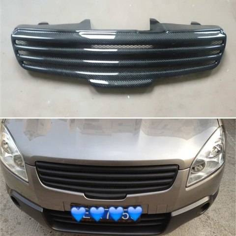 Body Kit Front Bumper Cover Refitting Grill Accessories Carbon Fibre Racing Grille Use For Qashqai 2008--2012 Year ► Photo 1/6