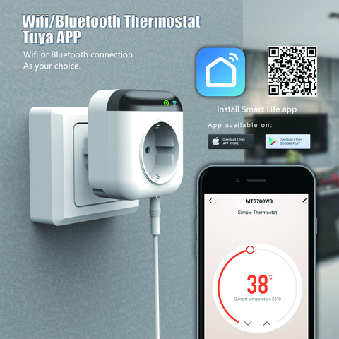 Wifi Thermostat Temperature Controller Tuya Smart Thermostat 220 for Xiaomi Android Ios Thermostat Wifi Works with Google Alexa ► Photo 1/6