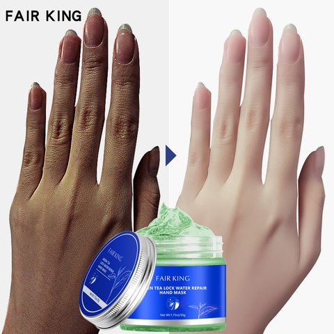 Green Tea Lock Water Repair Hand Mask Nourish Moisturizing Whitening Exfoliating Calluses Hand Film Anti-aging Hand Cream 50G ► Photo 1/6