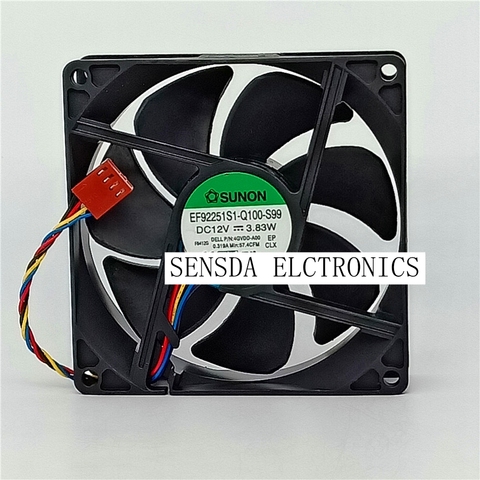 For Sunon New original EF92251S1-Q100-S99 9225 dc 12v 3.83w EF92251S1-Q000-S9A 90x25mm 90mm CPU Heat Sinks Cooler COOLING  Fan ► Photo 1/3