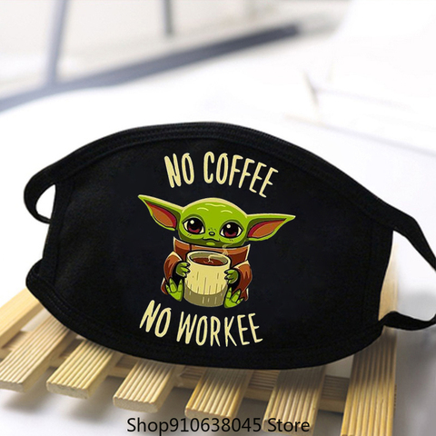 Buy Online Star Wras Baby Yoda Cartoon Print Masque Anti Dust Mouth Face Masks Man Woman Masque De Reusable Breathable Fashion Adult Masks Alitools