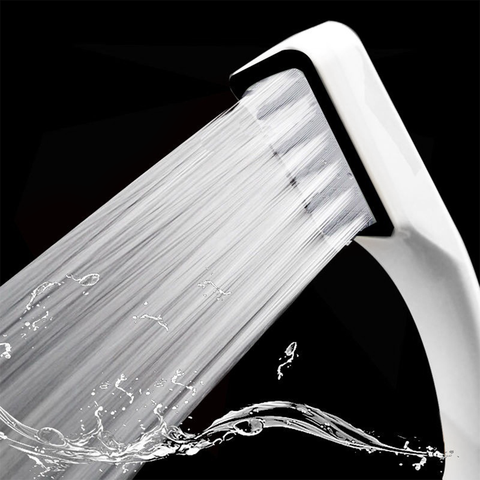 300 Holes Rain Shower Head Water Saving Showerhead ABS Plastic Bath Spray High Pressure Bathroom Nozzle New High Quality White ► Photo 1/1