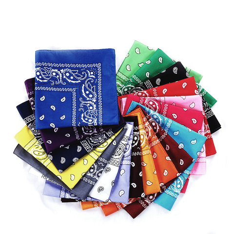 2022 Fashion Hip Hop 100% Cotton Bandana Square Scarf 54cm*54cm Black Red  Paisley Headband Printed For Women/Men/Boys/Girls - Price history & Review, AliExpress Seller - ZUOFILY fishing Store