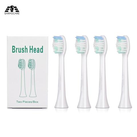 Sarmocare 2 pcs/lot Toothbrushes Head for S100 and S200 Ultrasonic Sonic Electric Toothbrush Fit Electric Toothbrushes Head ► Photo 1/6