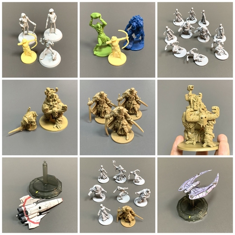 Lots of Golden Warriors Soilder Flights Minitures Board Game Table Minis Role-Playing Model Collections ► Photo 1/1