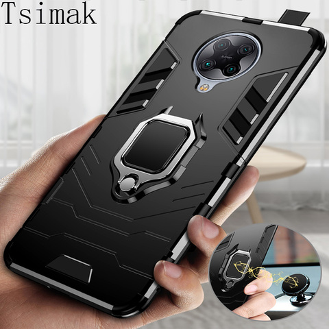 Poco f2 pro Armor Case For Xiaomi Redmi Note 9 Pro Mi 10 Lite 9A 9C 9S K20 K30 Pocophone F1 F2 Pro M2 X2 X3 NFC Cover Back Coque ► Photo 1/6