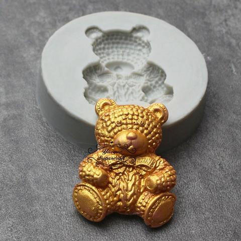 Yueyue Sugarcraft Mini Bear silicone lace mold cake decorating tools confeitaria moldes  silicone fondant cake mold baking ► Photo 1/5