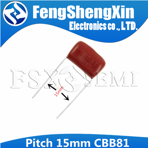 10PCS pitch 15mm 1600V CBB81 Polypropylene film capacitor   103J 152J 392J 222J 822J 472J 331j 123j 10NF 1.5NF 3.9NF 2.2NF 8.2NF ► Photo 1/1