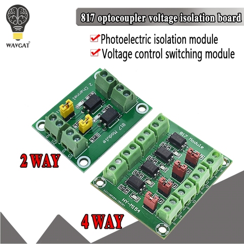 PC817 3.6-30V 2 4 Channel Optocoupler Isolation Board Voltage Converter Adapter Module Driver Photoelectric Isolated Module 817 ► Photo 1/6