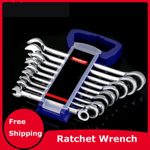 Ratchet Wrench  Multi-tool Ratchet Spanners Set of Tools Wrench Two-way Automatic Multi-function Plum Blossom Wrench ► Photo 1/6