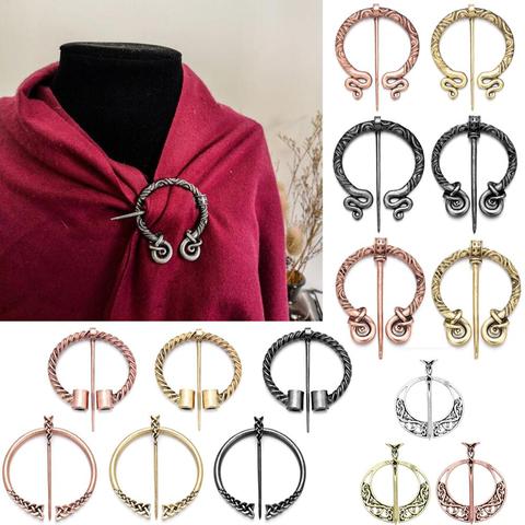 Retro Viking Brooch Collection Twists Knotted Fibula Cloak Pin Penannular Cloak Pin Shawl Pin Viking Style Pins Collection ► Photo 1/6