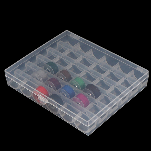 36 Spools Empty Bobbins Sewing Machine Bobbin Case Organizer Storage Plastic Box For Home Sewing Accessories Tool ► Photo 1/6