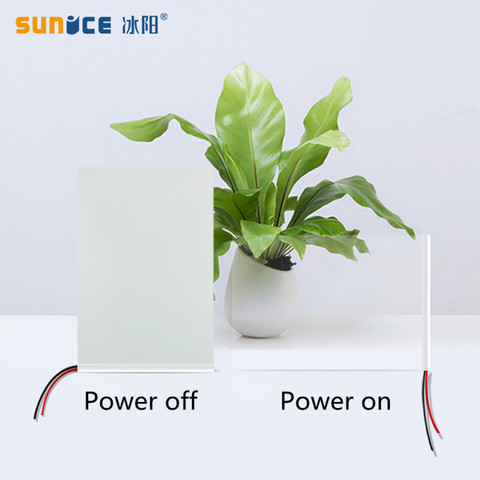 SUNICE Electronic PDLC Smart Film10cmX8cm Sample PDLC Switchable Smart Film Electric Smart Glass Film for Home/office Privacy ► Photo 1/6