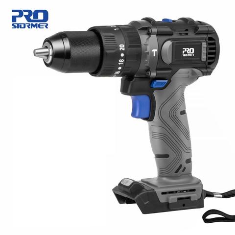 20V Brushless Hammer Drill 60NM Impact Electric Screwdriver Steel/Wood/Masonry Tool Bare Power Tool By PROSTORMER ► Photo 1/6