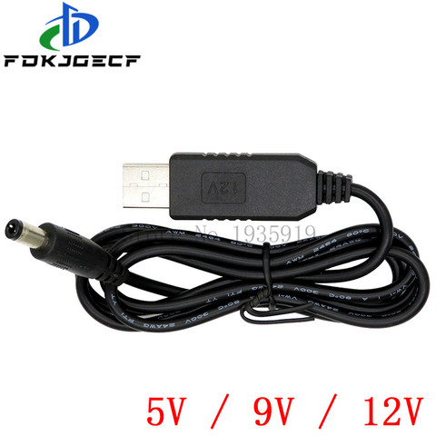 USB Power Boost Line Dc 5v To Dc 9v / 12v Step Up Module Usb Converter Adapter Cable 2.1x5.5mm Plug ► Photo 1/2