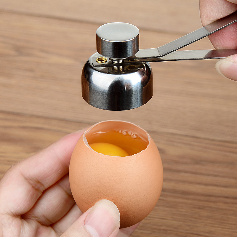 Egg Opener Boiled Cutter Egg Shell Knocker Raw Separator Egg Opener Kitchen Tool 