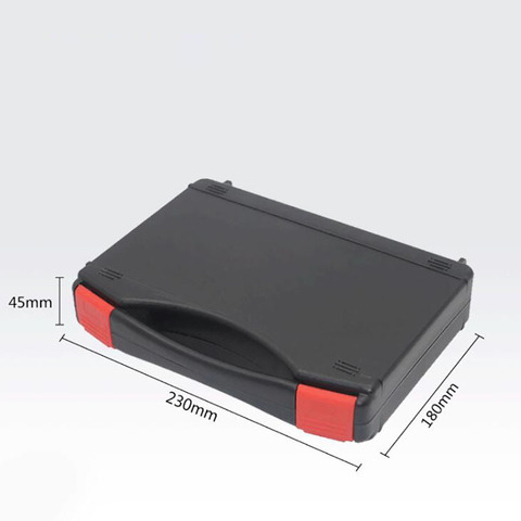 230x180x45mm Plastic Hard Case Black Briefcase ToolBox Carrying Case Portable Tool Case, Protect Tools, Testing Equipment ► Photo 1/4