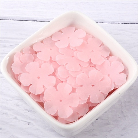 96Pcs Matte Pink 20mm Five Petal Flowers Sequins 3D Cup Paillettes Sewing Embellishment Findings Women Garments Diy Accessories ► Photo 1/6