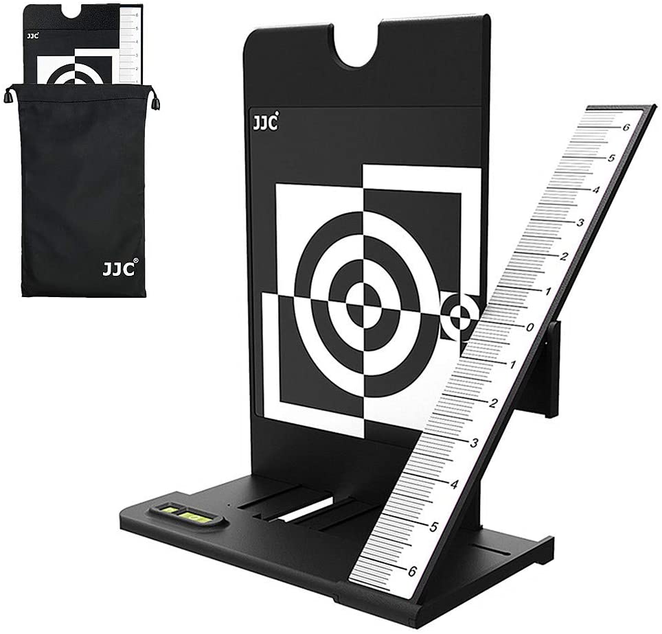 dslrkit lens focus calibration tool alignment ruler folding card