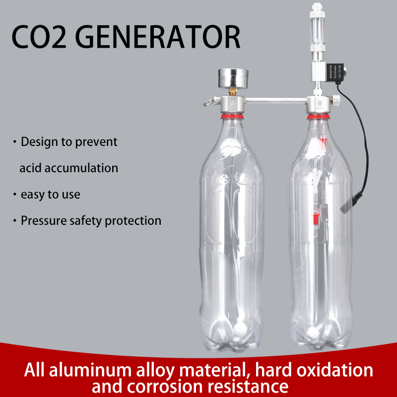 Hot DIY CO2 Generator D501 Kit Planted Aquarium Valve Pressure Gauge Diffuser