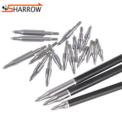 10/20pcs 75/100/125/150/200/250/300grain Shooting Arrowhead Steel Target Arrow Point Tips For Hunting Archery Sports Broadheads ► Photo 1/6