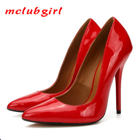 Mclubgirl  Women sexy club party wedding pumps 14cm New Men's  Women's Super High Heels ZQJ ► Photo 1/6