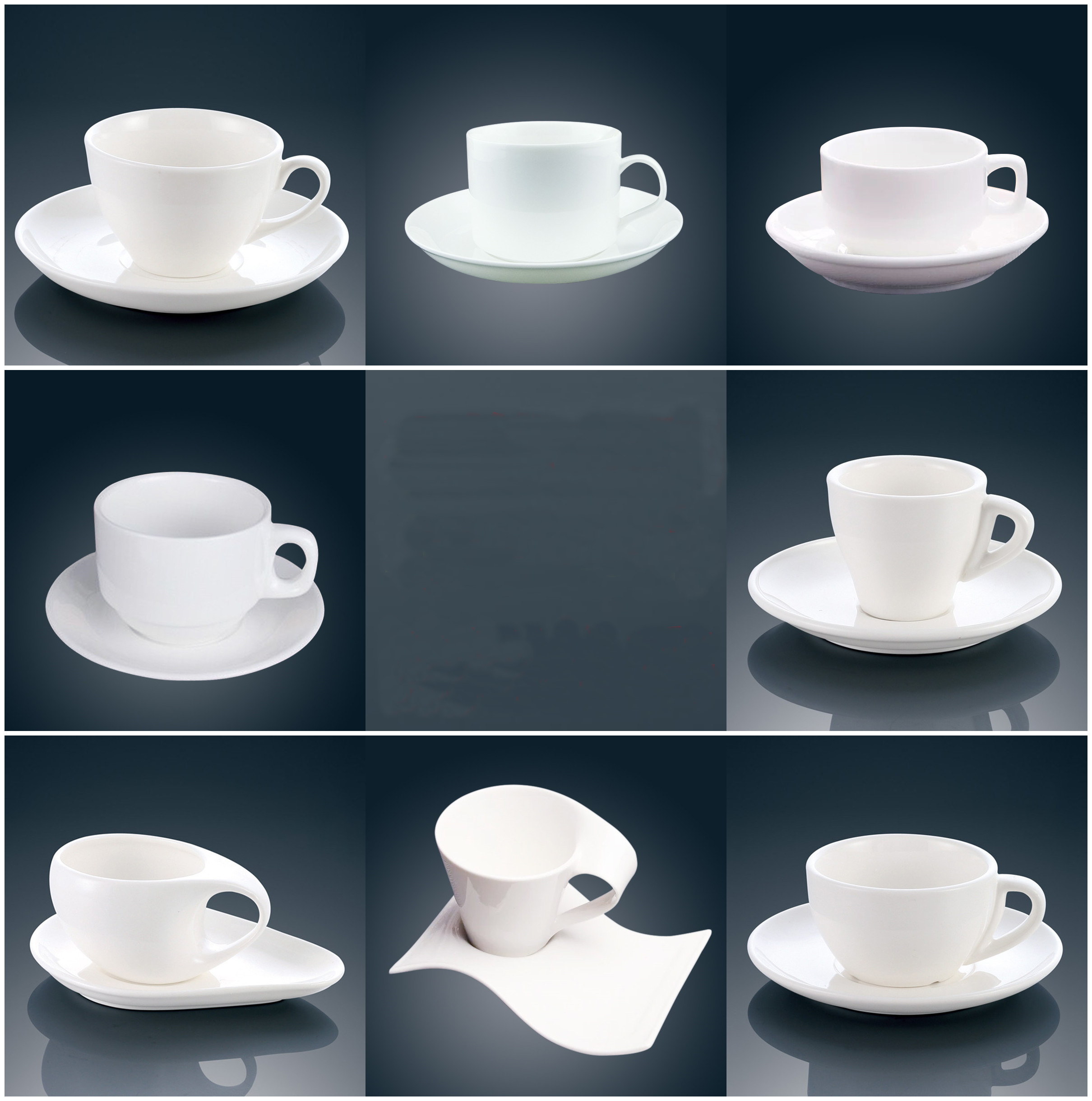 220ml high-grade ceramic coffee cups Coffee cup set Simple European style  Mug Cappuccino flower cups Latte