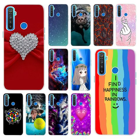 For Realme 5 Case Silicone Soft TPU Rainbow Printing Phone Cover For OPPO Realme 5 Pro RMX1911 Realme5 5i 5Pro Coque Skin Fundas ► Photo 1/6