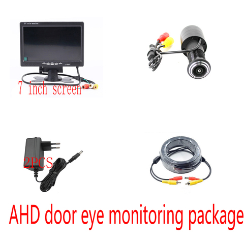 Mini Home Video Peephole Door Hole Camera1080P HD Door Eye CCTV Suite package    Home security monitoring CCTV cameras ► Photo 1/5