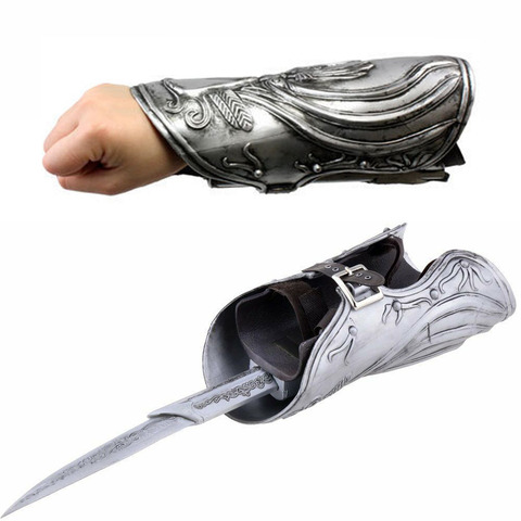 Hidden Blade Brotherhood Ezio Auditore Gauntlet Replica Sleeves swords Can the ejection Cosplay Christmas Gift Toys ► Photo 1/6