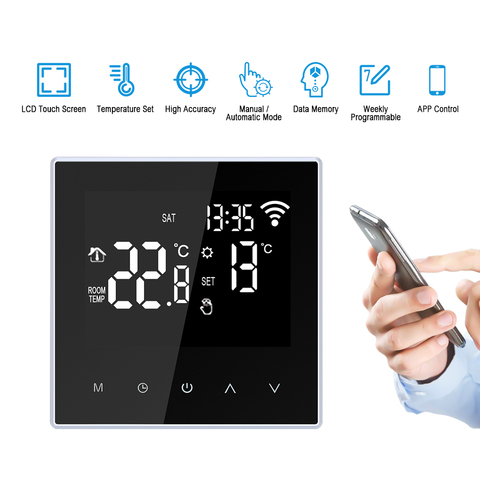 WiFi Smart Digital Thermostat | Wall-Hung LCD Heating Boiler Controls