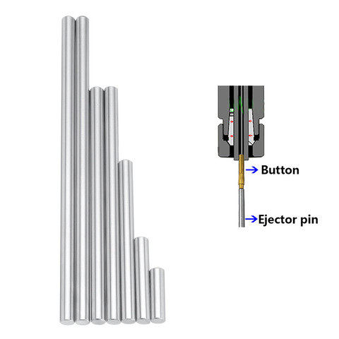 7pcs 8.4mm Ejector Pins Set Pushing Rifling Buttons High Hardness Full Specifications Machine Chucking Reamer Tools Accessories ► Photo 1/6