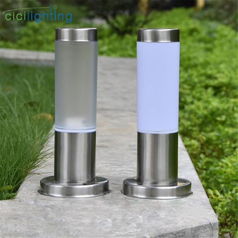 outdoor white PC Frosted Acrylic Shade Pillar lamp landscape corridor porch path post light lamp pillar bollard light for home ► Photo 1/5