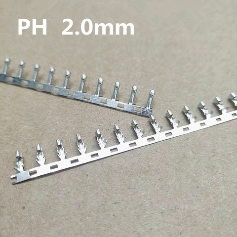 100PCS PH2.0 2.0mm Connector Reed Cold Head Metal Jumper Wire Cable Terminal For Housing PH 2.0 Female Terminal ► Photo 1/2
