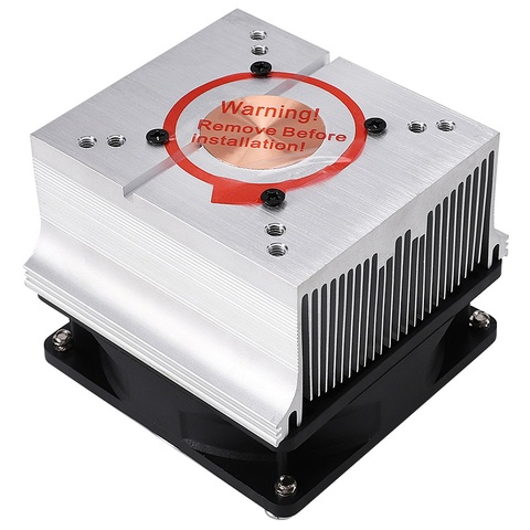 Aluminum radiator 50-100w led heat sink with cooling fan glass lens for diy cob led lamps ► Photo 1/1