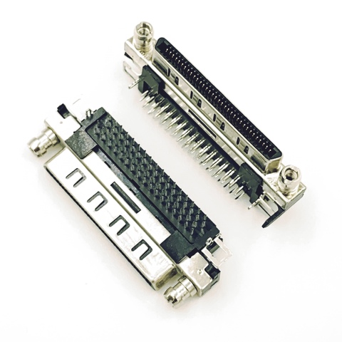 SCSI VHDCI68 VHDCI 68P V68 V.68 Single-layer Female Adapter 90 Degree Plug-in VHDCI 68P Female Connector ► Photo 1/6