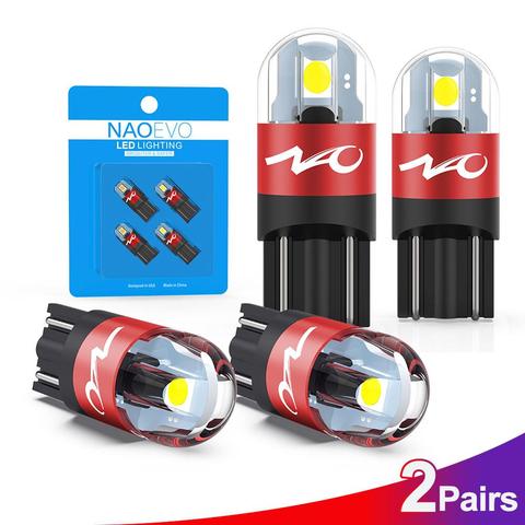 NAO W5W LED Car T10 bulb 5W5 led auto lights interior 3030 SMD 12V Automobiles Side Signal Lamp 168 194 Clearance lights White ► Photo 1/6