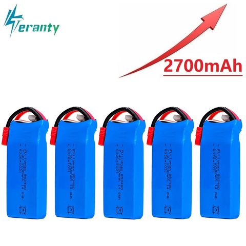 7.4V 2700mAh Lipo Battery for Syma X8C X8W X8G Rc Drone Spare Parts 2S 7.4V 853480 Battery for RC Toys parts ► Photo 1/1