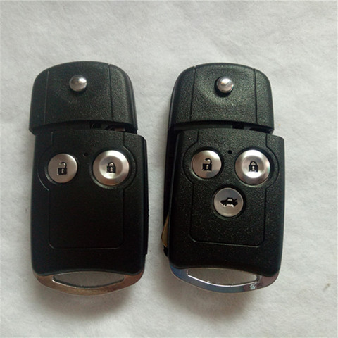 DAKATU 2/3 BUTTONS REPLACEMENT FLIP FOLDING REMOTE KEY SHELL CASE FOR HONDA CRV ODYSSEY Jazz ACCORD FOB COVER ► Photo 1/6