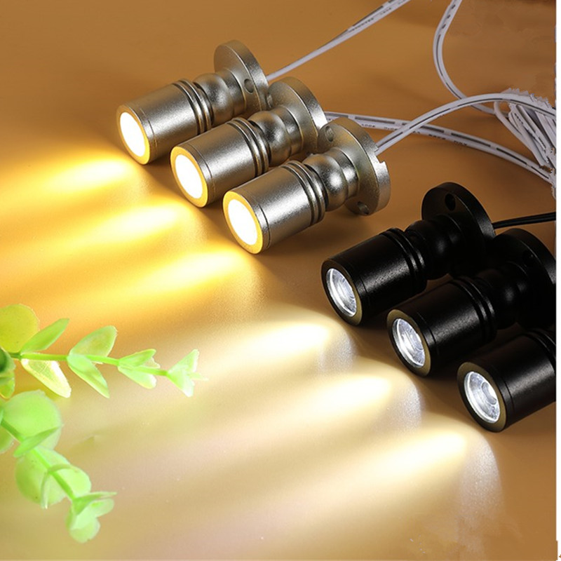 Mini Recessed COB LED Spotlight – 3W, 4000K Natural Light, Silver Aluminum Body (AC85-265V, 30mm Cutout)