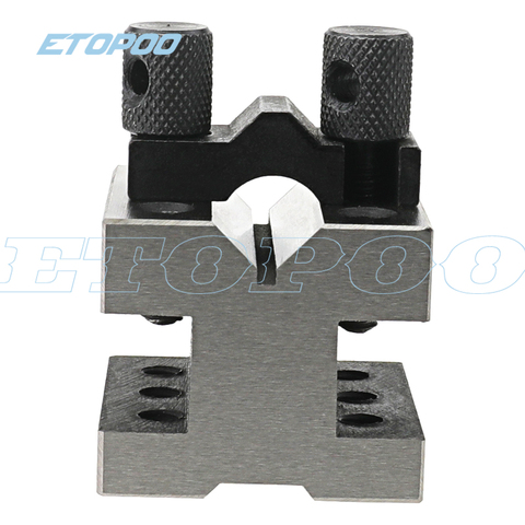 2pcs V-Block Ground Pair with Clamp Set Precision Matched Pair Precise 35x35x30mm 90°Machinist Multi-use Gauge Gage Tool ► Photo 1/6