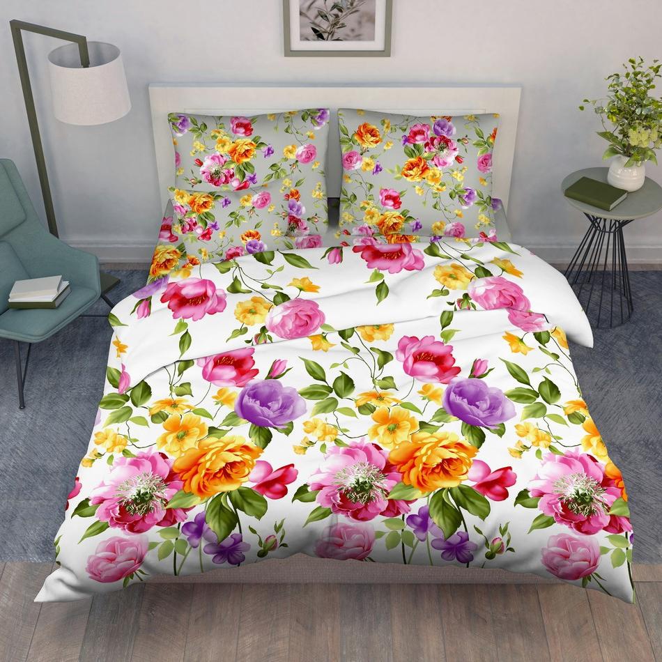 Bed linen set Vasilisa from poplin, 100% cotton, rice. 152 Watercolor ► Photo 1/2