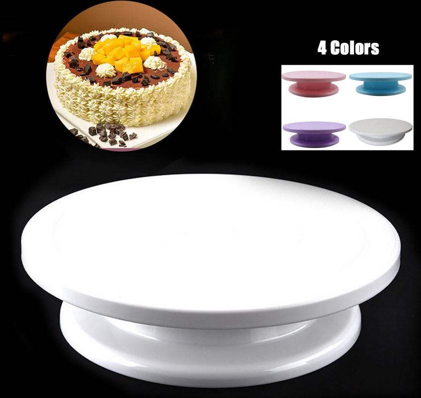 11" Rotating Revolving Cake Decorating Turntable Kitchen Display Stand Plateform 